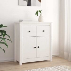 Sideboard White 70x35x80 cm Solid Wood Pine Vidaxl Sideboard White 70x35x80 cm Solid Wood Pine Vidaxl