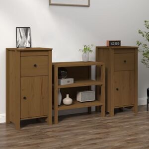 Sideboards 2 pcs Honey Brown 40x35x80 cm Solid Wood Pine Vidaxl Sideboards 2 pcs Honey Brown 40x35x80 cm Solid Wood Pine Vidaxl