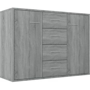 Sideboard Grey Sonoma 88x30x65 cm Engineered Wood Vidaxl Sideboard Grey Sonoma 88x30x65 cm Engineered Wood Vidaxl