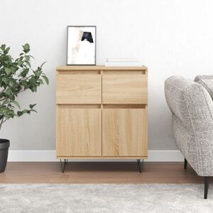 Sideboard Sonoma Oak 60x35x70 cm Engineered Wood vidaXL Sideboard Sonoma Oak 60x35x70 cm Engineered Wood vidaXL