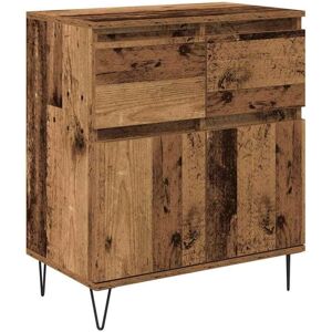 Sideboard Old Wood 60 x 35 x 70 cm Engineered Wood and Iron vidaXL Sideboard Old Wood 60 x 35 x 70 cm Engineered Wood and Iron vidaXL