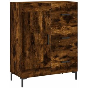 Sideboard Smoked Oak 69.5x34x90 cm Engineered Wood Vidaxl Sideboard Smoked Oak 69.5x34x90 cm Engineered Wood Vidaxl