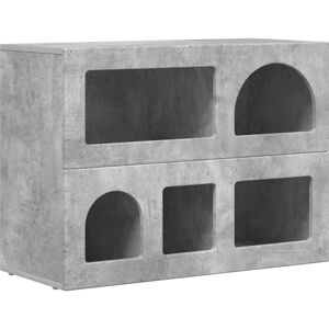 Sideboard Concrete Grey 80.5 x 35 x 59 cm Engineered Wood vidaXL Sideboard Concrete Grey 80.5 x 35 x 59 cm Engineered Wood vidaXL