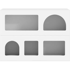 Sideboard White 80.5 x 35 x 59 cm Engineered Wood vidaXL Sideboard White 80.5 x 35 x 59 cm Engineered Wood vidaXL