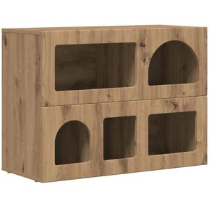 Sideboard Artisan Oak 80.5 x 35 x 59 cm Engineered Wood vidaXL Sideboard Artisan Oak 80.5 x 35 x 59 cm Engineered Wood vidaXL