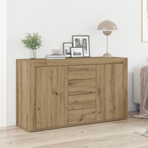 Sideboard Artisan oak 120 x 36 x 69 cm Engineered wood vidaXL Sideboard Artisan oak 120 x 36 x 69 cm Engineered wood vidaXL