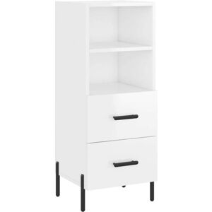Vidaxl - Sideboard High Gloss White 34.5x34x90 cm Engineered Wood Vidaxl - Sideboard High Gloss White 34.5x34x90 cm Engineered Wood