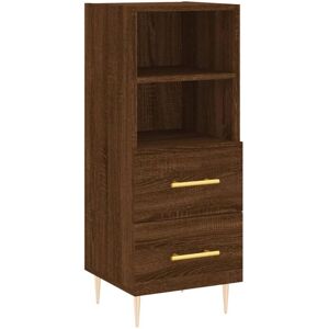 Sideboard Brown Oak 34.5x34x90 cm Engineered Wood Vidaxl Sideboard Brown Oak 34.5x34x90 cm Engineered Wood Vidaxl