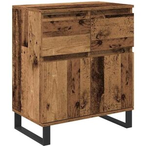 Sideboard Old Wood 60 x 35 x 70 cm Engineered Wood and Iron vidaXL Sideboard Old Wood 60 x 35 x 70 cm Engineered Wood and Iron vidaXL