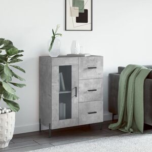Sideboard Concrete Grey 69.5x34x90 cm Engineered Wood Vidaxl Sideboard Concrete Grey 69.5x34x90 cm Engineered Wood Vidaxl