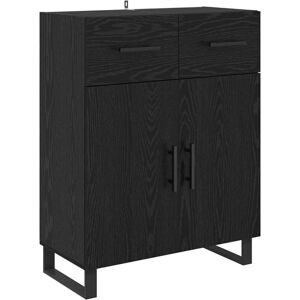 Sideboard Black Oak 69.5 x 34 x 90 cm Engineered Wood vidaXL Sideboard Black Oak 69.5 x 34 x 90 cm Engineered Wood vidaXL
