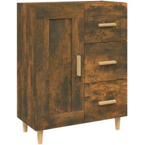 Sideboard Smoked Oak 69.5x34x90 cm Engineered Wood Vidaxl Sideboard Smoked Oak 69.5x34x90 cm Engineered Wood Vidaxl