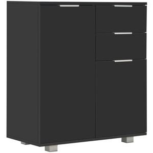 Sideboard High Gloss Black 71x35x80 cm Engineered Wood Vidaxl Sideboard High Gloss Black 71x35x80 cm Engineered Wood Vidaxl
