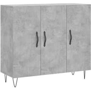 Sideboard Concrete Grey 90x34x80 cm Engineered Wood Vidaxl Sideboard Concrete Grey 90x34x80 cm Engineered Wood Vidaxl