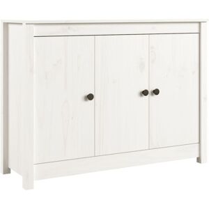 Sideboard White 100x35x74 cm Solid Wood Pine vidaXL Sideboard White 100x35x74 cm Solid Wood Pine vidaXL