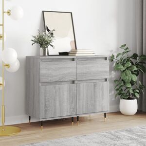Jinlefu - Sideboards 2 pcs Grey Sonoma 40x35x70 cm Engineered Wood vidaXL Jinlefu - Sideboards 2 pcs Grey Sonoma 40x35x70 cm Engineered Wood vidaXL