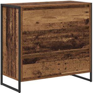 Sideboard Old Wood 79 x 36 x 75.5 cm Engineered Wood vidaXL Sideboard Old Wood 79 x 36 x 75.5 cm Engineered Wood vidaXL