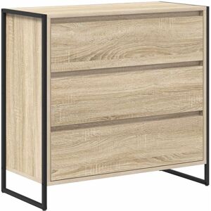 Sideboard with Drawer Sonoma 79 x 36 x 75.5 cm Engineered Wood vidaXL Sideboard with Drawer Sonoma 79 x 36 x 75.5 cm Engineered Wood vidaXL