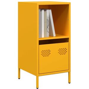 Sideboard Mustard Yellow 35x39x73.5 cm Cold-rolled Steel Vidaxl Sideboard Mustard Yellow 35x39x73.5 cm Cold-rolled Steel Vidaxl