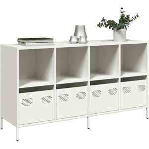 Vidaxl - Sideboard White 135x39x73.5 cm Cold-rolled Steel Vidaxl - Sideboard White 135x39x73.5 cm Cold-rolled Steel