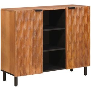 Sideboard Acacia Brown Finish 90 x 33 x 75 cm Solid Mango Wood vidaXL Sideboard Acacia Brown Finish 90 x 33 x 75 cm Solid Mango Wood vidaXL
