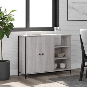 Sideboard Grey Sonoma 100x33x75 cm Engineered Wood Vidaxl Sideboard Grey Sonoma 100x33x75 cm Engineered Wood Vidaxl