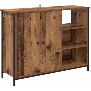 Sideboard Old Wood 100 x 33 x 75 cm Engineered Wood vidaXL Sideboard Old Wood 100 x 33 x 75 cm Engineered Wood vidaXL