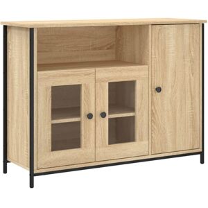 Sideboard Sonoma Oak 100x35x75 cm Engineered Wood Vidaxl Sideboard Sonoma Oak 100x35x75 cm Engineered Wood Vidaxl