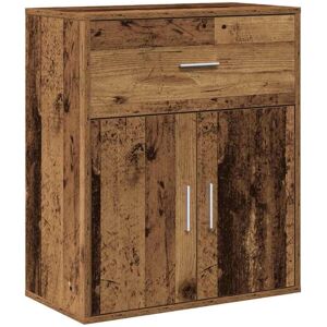 Sideboard with Drawer Old wood 60 x 31 x 70 cm Engineered wood Vidaxl Sideboard with Drawer Old wood 60 x 31 x 70 cm Engineered wood Vidaxl