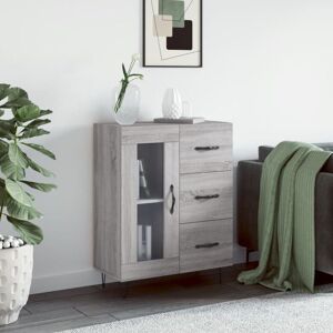Sideboard Grey Sonoma 69.5x34x90 cm Engineered Wood Vidaxl Sideboard Grey Sonoma 69.5x34x90 cm Engineered Wood Vidaxl