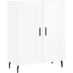 Sideboard High Gloss White 69.5x34x90 cm Engineered Wood Vidaxl Sideboard High Gloss White 69.5x34x90 cm Engineered Wood Vidaxl