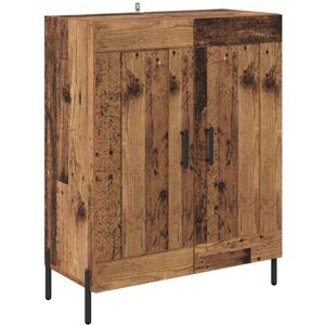 Sideboard Old Wood 69.5 x 34 x 90 cm Engineered Wood and Iron vidaXL Sideboard Old Wood 69.5 x 34 x 90 cm Engineered Wood and Iron vidaXL