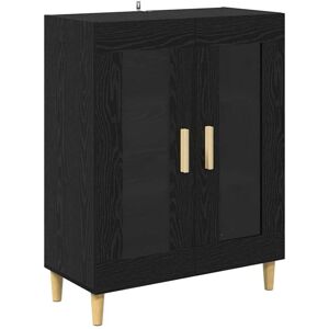 Sideboard Black Oak 69.5 x 34 x 90 cm Engineered Wood vidaXL Sideboard Black Oak 69.5 x 34 x 90 cm Engineered Wood vidaXL