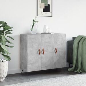 Sideboard Concrete Grey 90x34x80 cm Engineered Wood Vidaxl Sideboard Concrete Grey 90x34x80 cm Engineered Wood Vidaxl