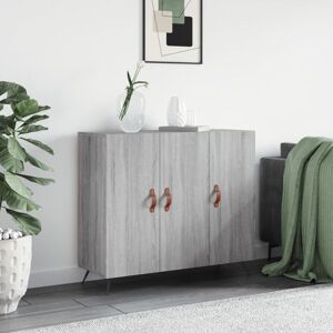 Sideboard Grey Sonoma 90x34x80 cm Engineered Wood Vidaxl Sideboard Grey Sonoma 90x34x80 cm Engineered Wood Vidaxl