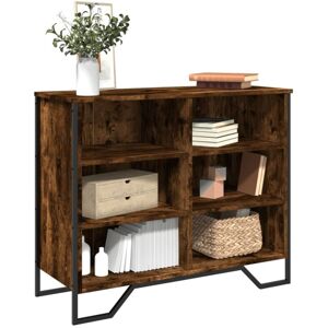 Sideboard Smoked Oak 91x35.5x74.5 cm Engineered Wood Vidaxl Sideboard Smoked Oak 91x35.5x74.5 cm Engineered Wood Vidaxl