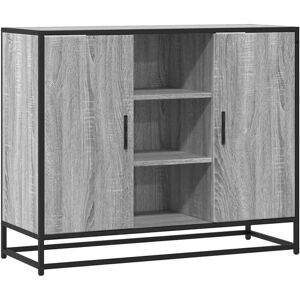 Sideboard Grey Sonoma 92x35x76 cm Engineered Wood Vidaxl Sideboard Grey Sonoma 92x35x76 cm Engineered Wood Vidaxl