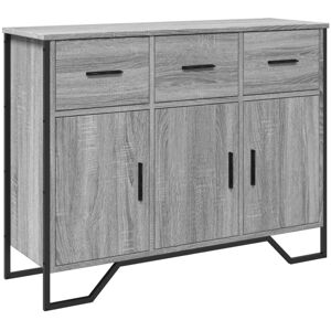 Sideboard Grey Sonoma 97x32.5x74.5 cm Engineered Wood Vidaxl Sideboard Grey Sonoma 97x32.5x74.5 cm Engineered Wood Vidaxl