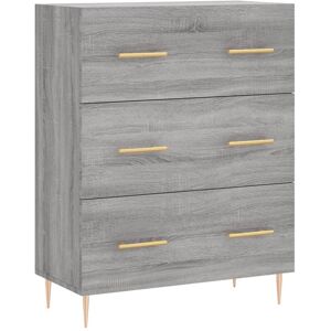 Sideboard Grey Sonoma 69.5x34x90 cm Engineered Wood Vidaxl Sideboard Grey Sonoma 69.5x34x90 cm Engineered Wood Vidaxl