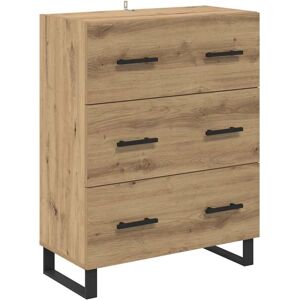 Sideboard with Drawer Artisan Oak 69.5 x 34 x 90 cm vidaXL Sideboard with Drawer Artisan Oak 69.5 x 34 x 90 cm vidaXL