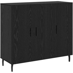 Sideboard Black 90 x 34 x 80 cm Engineered wood Vidaxl Sideboard Black 90 x 34 x 80 cm Engineered wood Vidaxl