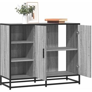 Sideboard Grey Sonoma 92x35x76 cm Engineered Wood Vidaxl Sideboard Grey Sonoma 92x35x76 cm Engineered Wood Vidaxl