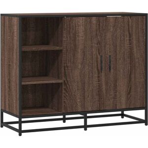 Sideboard Brown Oak 92x35x76 cm Engineered Wood vidaXL Sideboard Brown Oak 92x35x76 cm Engineered Wood vidaXL