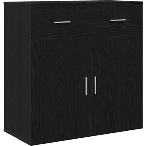 Vidaxl - Sideboard with Drawer Black oak 79 x 38 x 80 cm Engineered wood Vidaxl - Sideboard with Drawer Black oak 79 x 38 x 80 cm Engineered wood