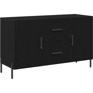 Sideboard Black oak 100 x 36 x 60 cm Engineered wood Vidaxl Sideboard Black oak 100 x 36 x 60 cm Engineered wood Vidaxl