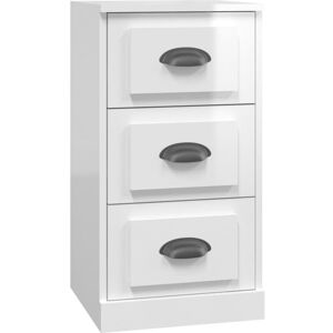 Sideboard High Gloss White 36x35.5x67.5 cm Engineered Wood vidaXL Sideboard High Gloss White 36x35.5x67.5 cm Engineered Wood vidaXL