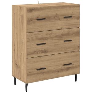 Sideboard with Drawer Artisan Oak 69.5 x 34 x 90 cm vidaXL Sideboard with Drawer Artisan Oak 69.5 x 34 x 90 cm vidaXL