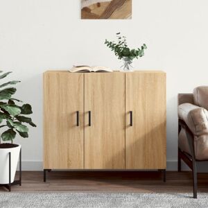 Sideboard Sonoma Oak 90x34x80 cm Engineered Wood Vidaxl Sideboard Sonoma Oak 90x34x80 cm Engineered Wood Vidaxl