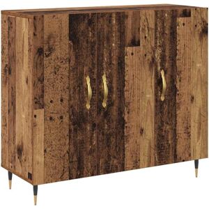 Sideboard Brown 90 x 34 x 80 cm Engineered wood Vidaxl Sideboard Brown 90 x 34 x 80 cm Engineered wood Vidaxl