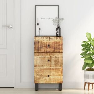 Sideboard with 3 Drawers 40x33.5x75 cm Solid Wood Mango vidaXL Sideboard with 3 Drawers 40x33.5x75 cm Solid Wood Mango vidaXL